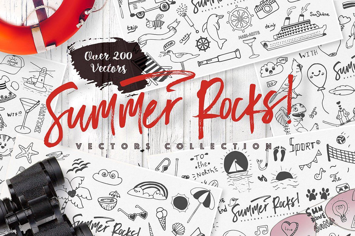Summer Rocks! Vectors Collection example image
