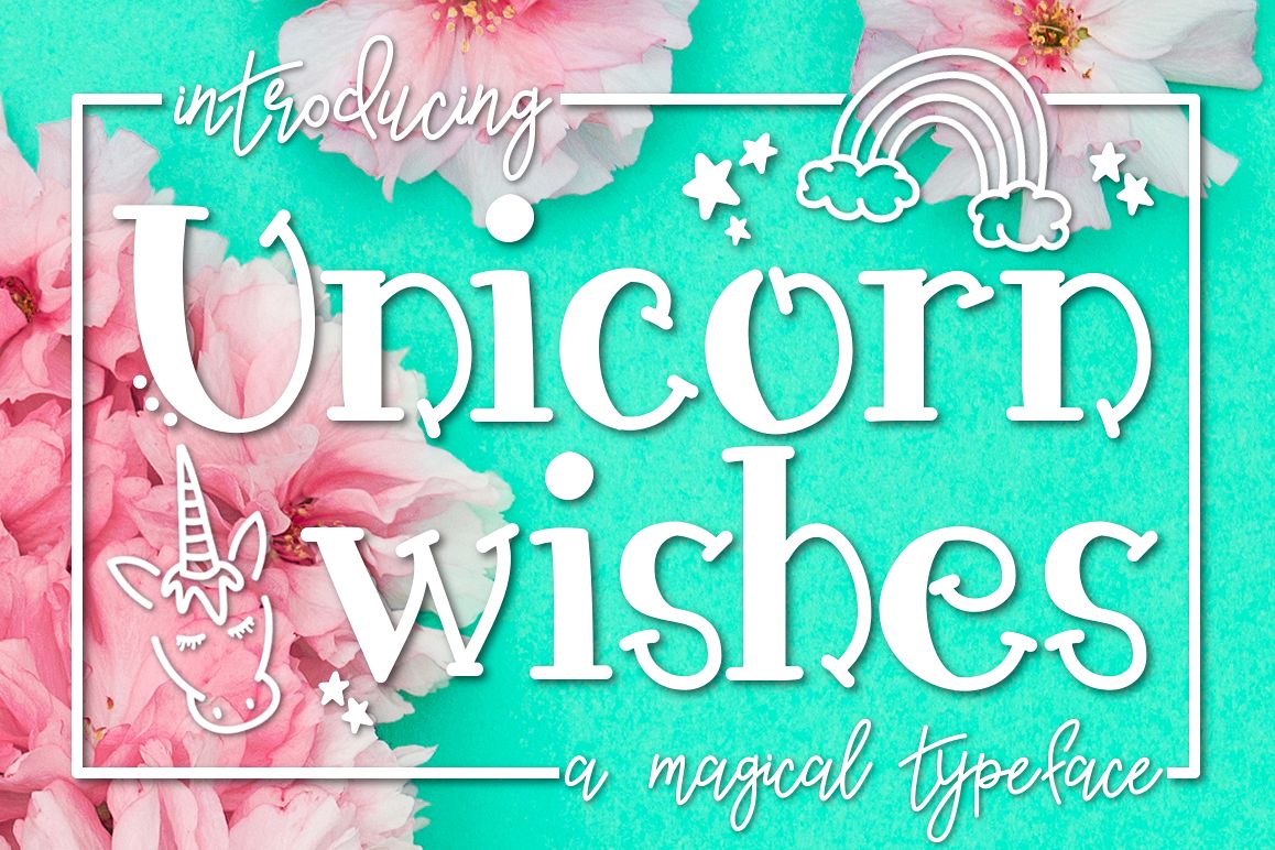 Unicorn Wishes a Handwritten Typeface example image