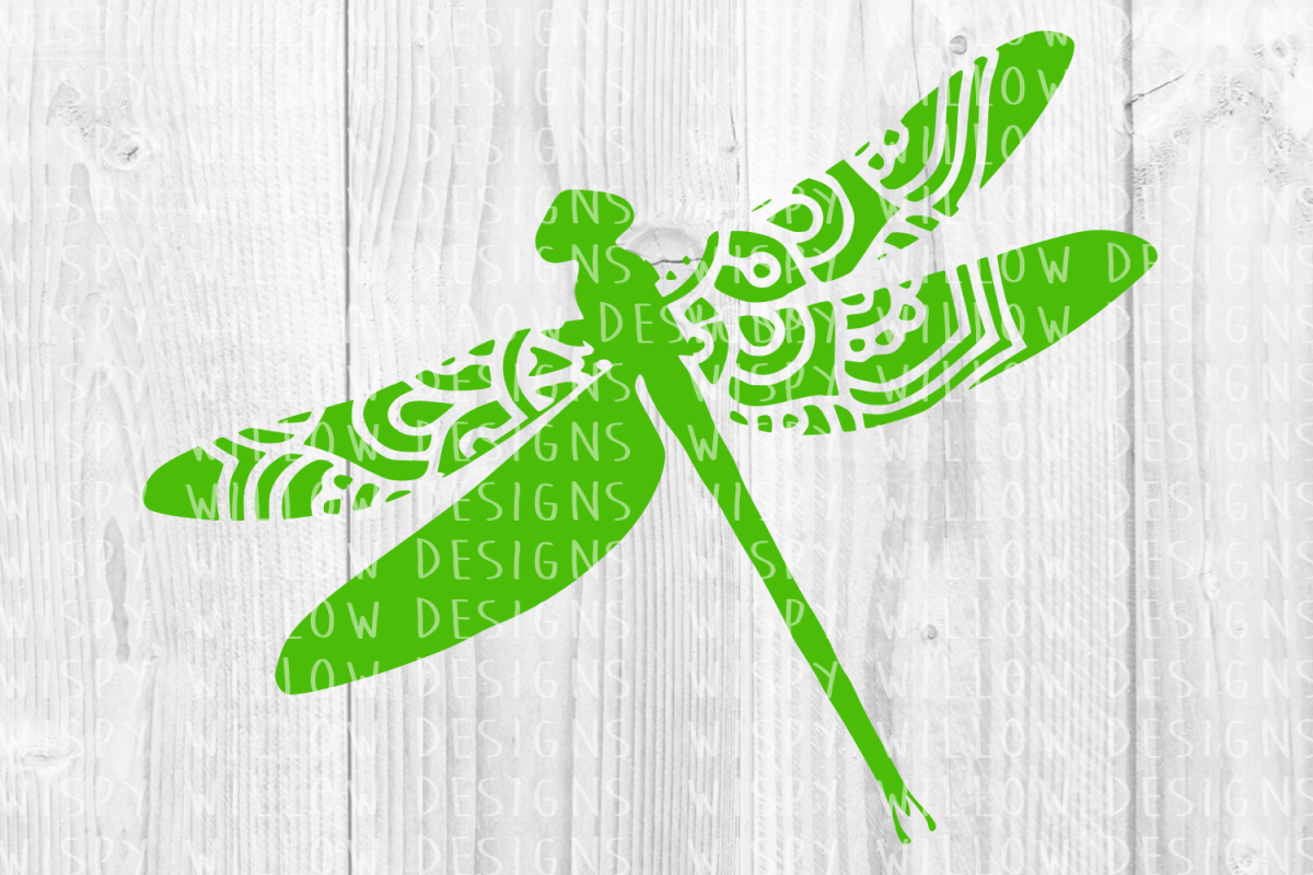 Download Dragonfly Mandala Name Frame SVG, Drago | Design Bundles