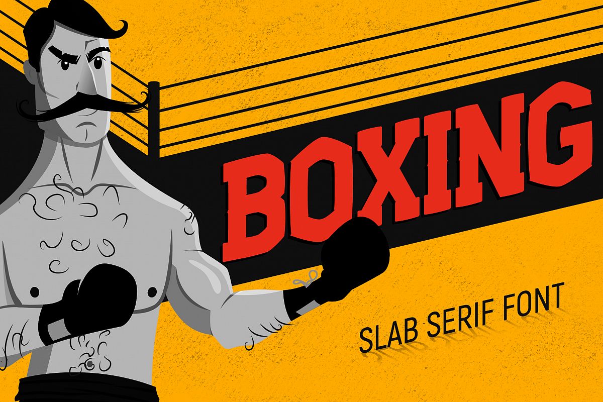 Boxing - Slab Serif Font example image