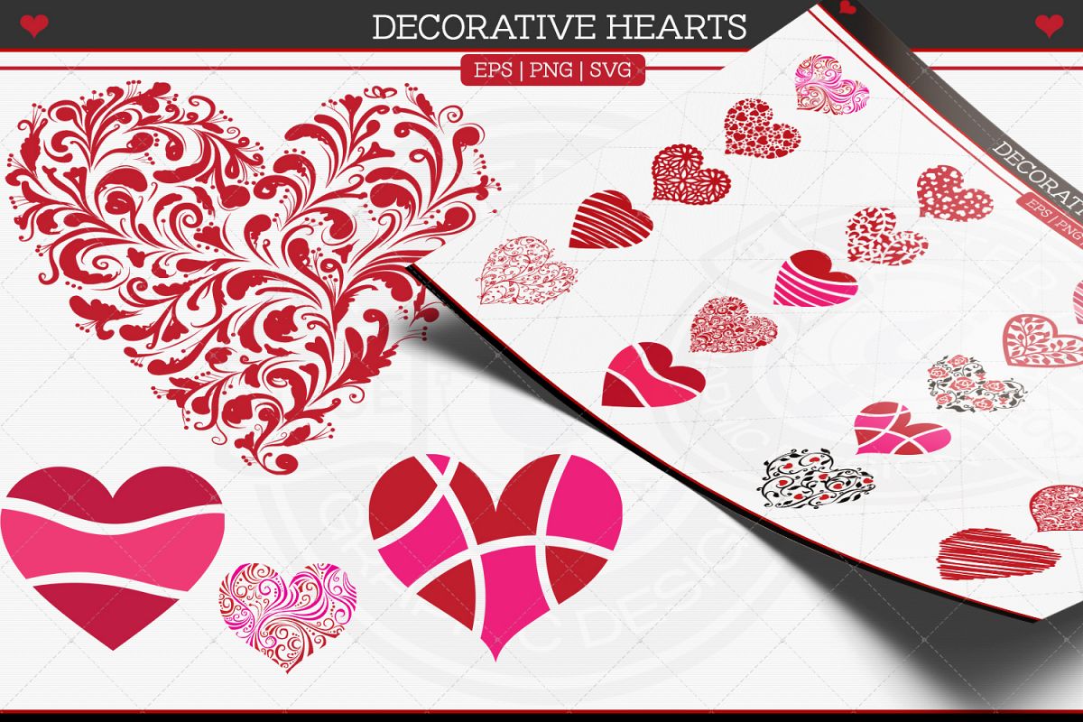 Decorative Hearts example image