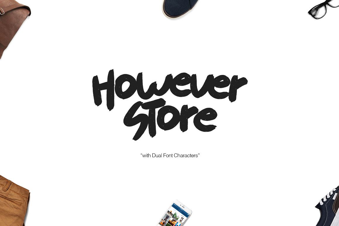 However Store Typeface example image