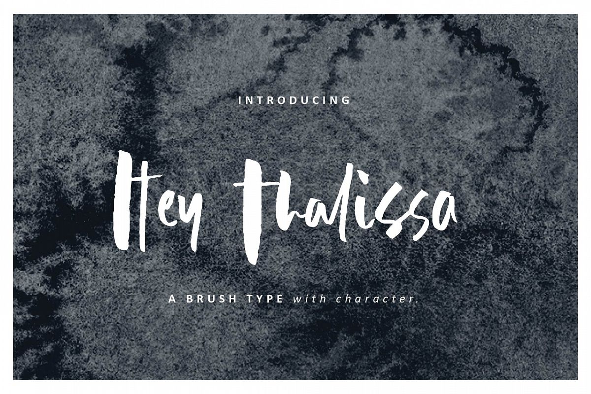 Hey Thalissa Signature Font example image