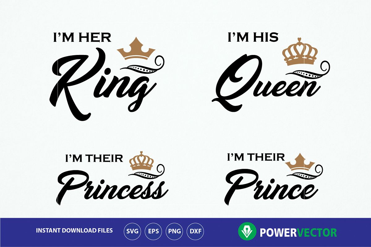 Download King Queen Princess Prince T shirts SVG | Design Bundles