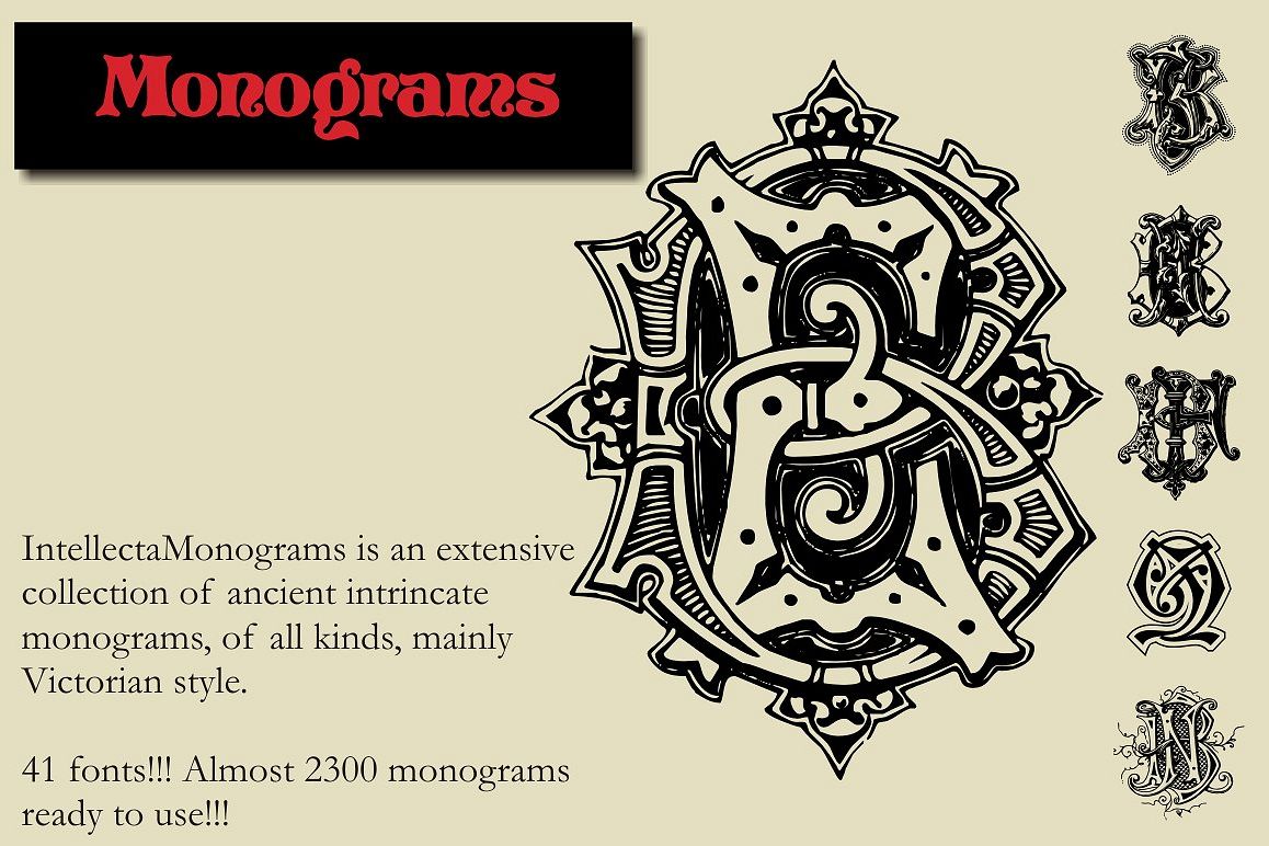 Intellecta Monograms Collection SUPER PACK example image