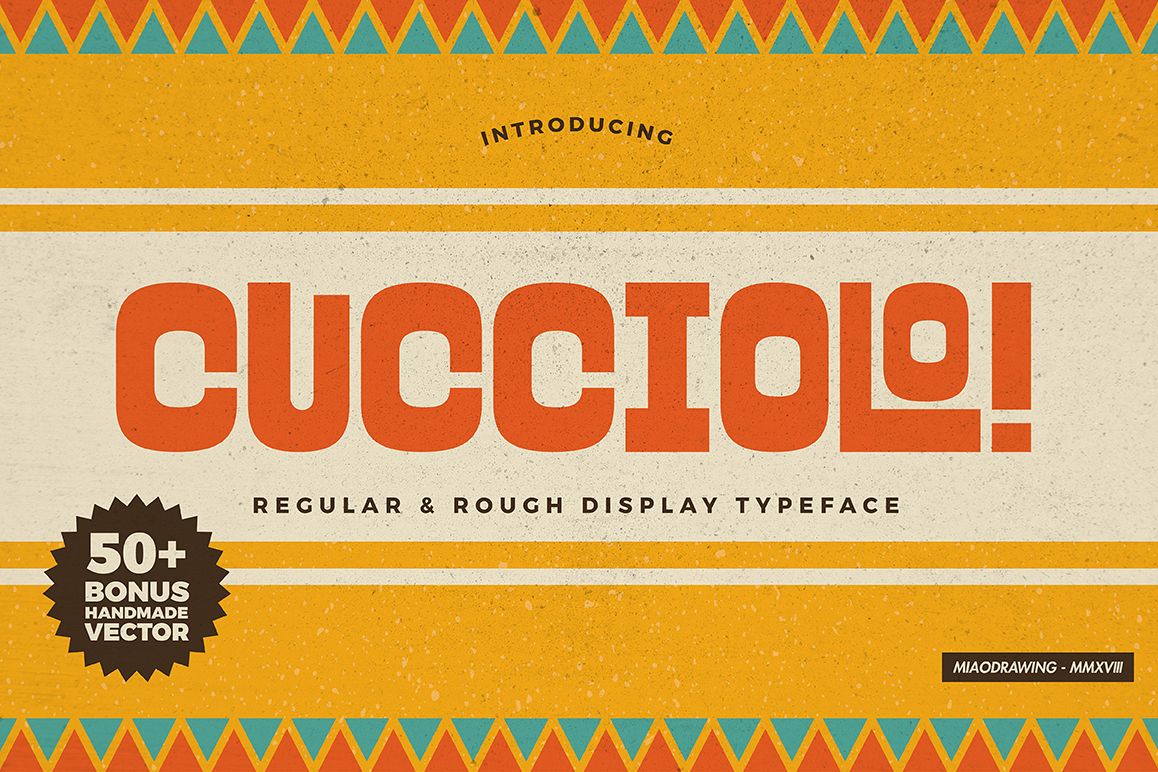 Cucciolo Typeface + Extras example image