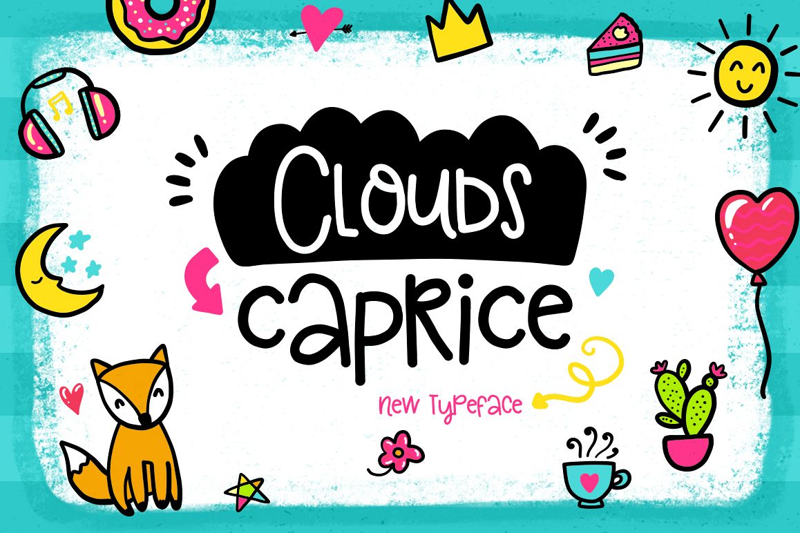 Clouds Caprice Typeface example image
