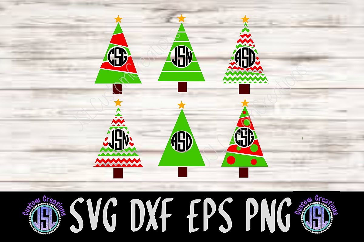 Christmas Tree Monogram Frames Christmas Tree Monogram Frames
