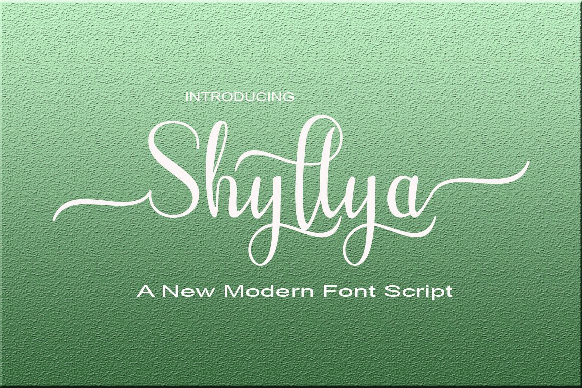 Shyllya Script example image