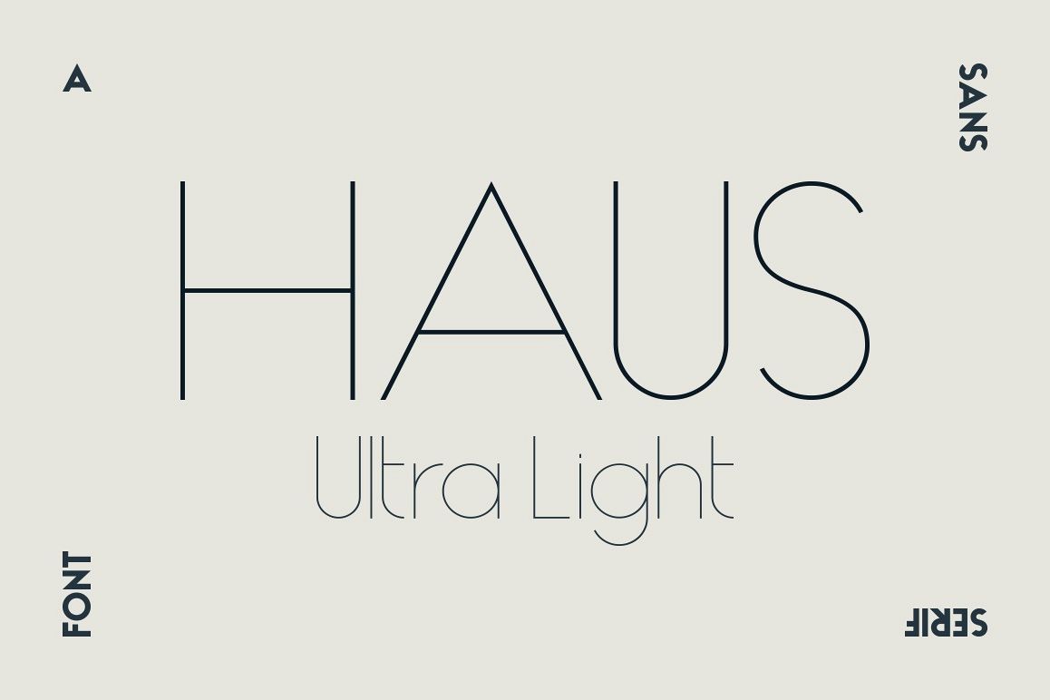 HAUS Sans Ultra Light example image