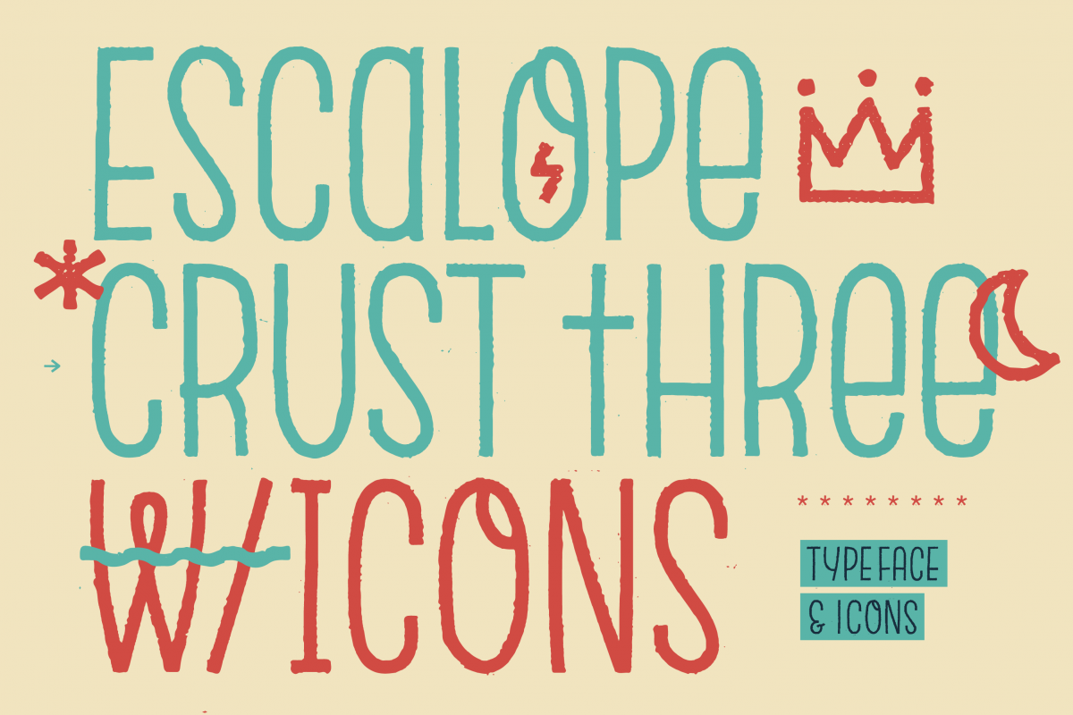 Escalope Crust Three + Icons example image