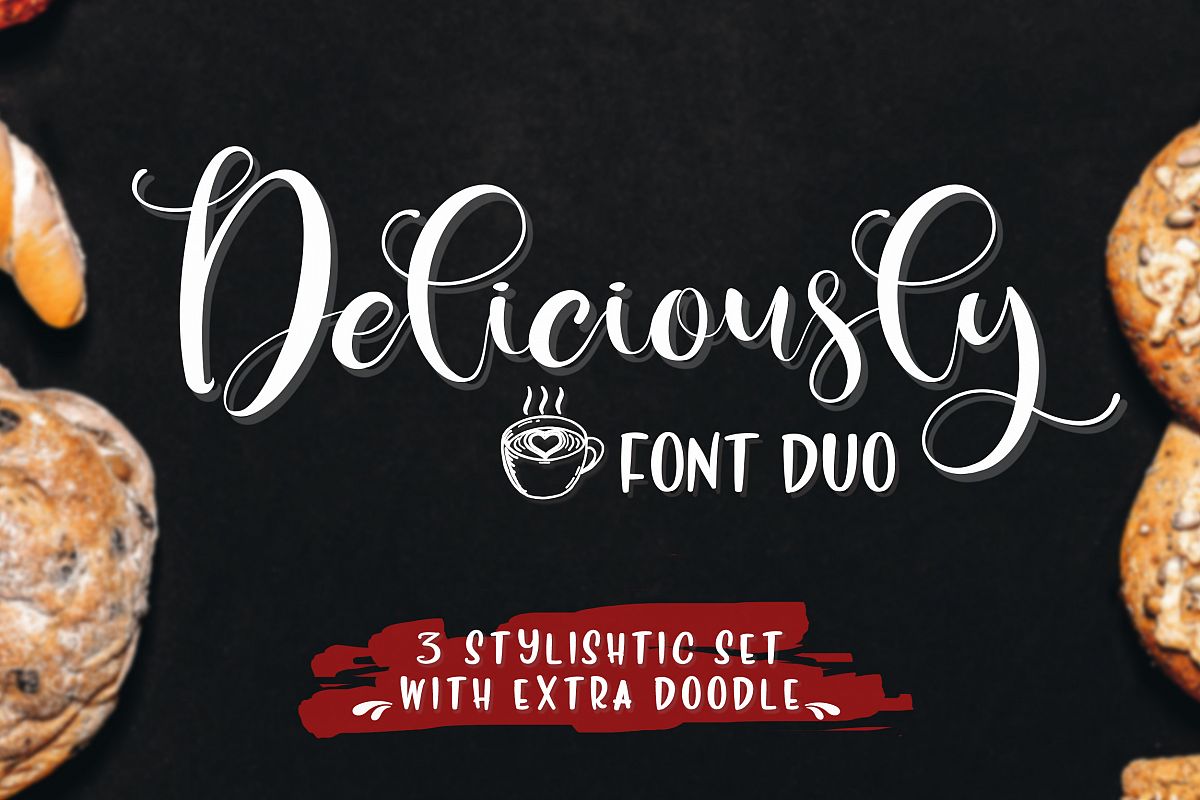 Deliciously Font Duo + Extras example image