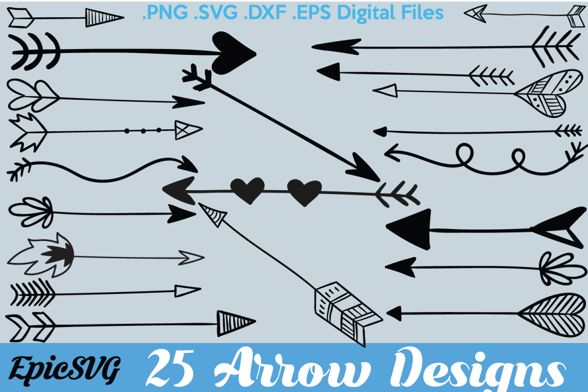 Download 25 Arrows Cute Sketch | .SVG .DXF .EPS | Design Bundles