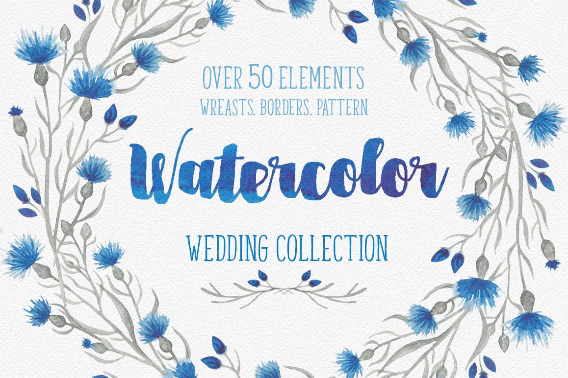 Blue flower _Wedding collection_ example image