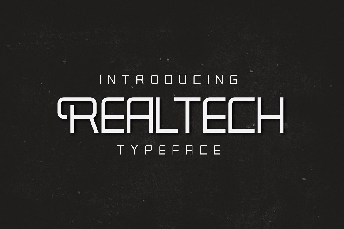 Real Tech Typeface example image