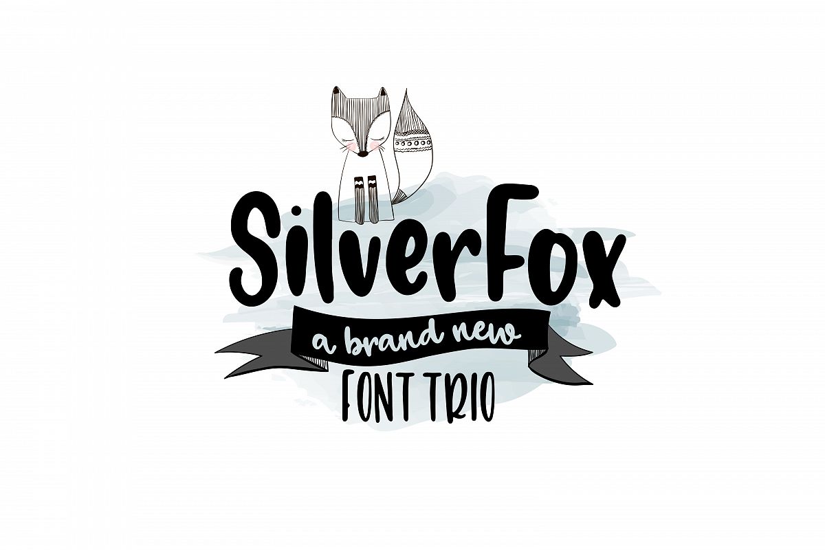SilverFox Font TRIO example image