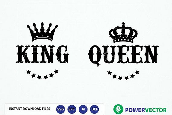 Download Royal Couple T shirt Design Svg. King Q | Design Bundles