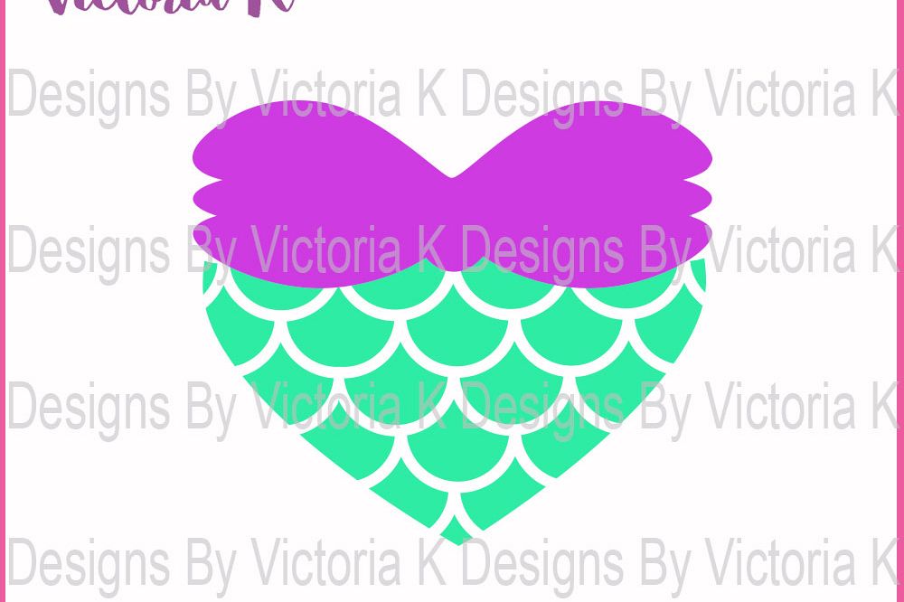 Download Mermaid heart, heart mermaid scales, Me | Design Bundles
