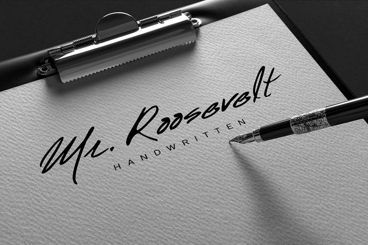 Mr. Roosevelt Handwritten example image