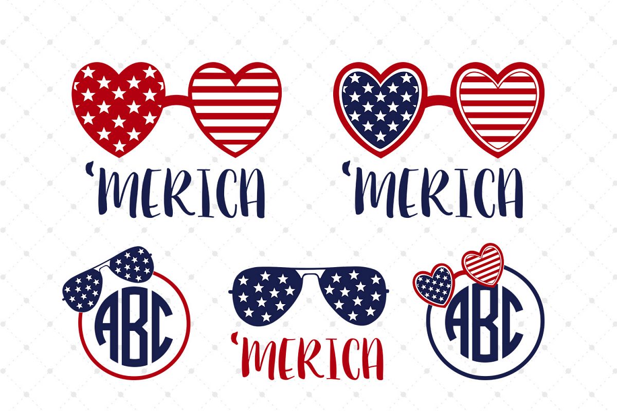 Download 4th of July Glasses SVG Cut Files by SV | Design Bundles