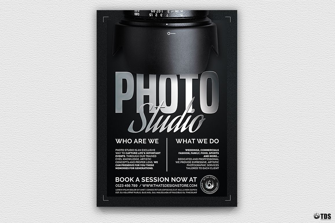 Photo Studio Flyer Template V2 example image