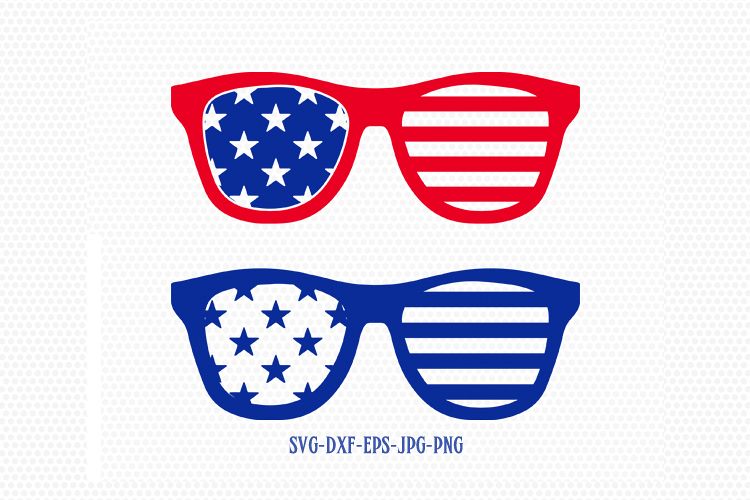 Download Usa america sunglasses svg, Fourth of J | Design Bundles
