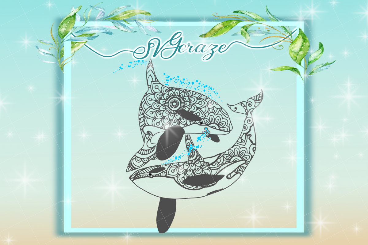 Orca Mandala SVG, Killer Whale Mandala | Design Bundles