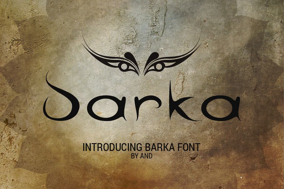 Barka font example image