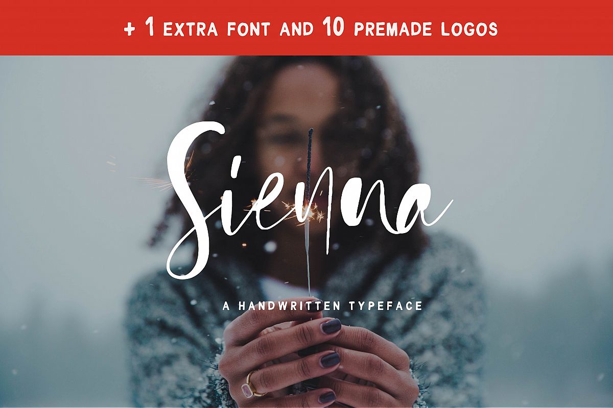 Sienna Signature Font + Extras example image