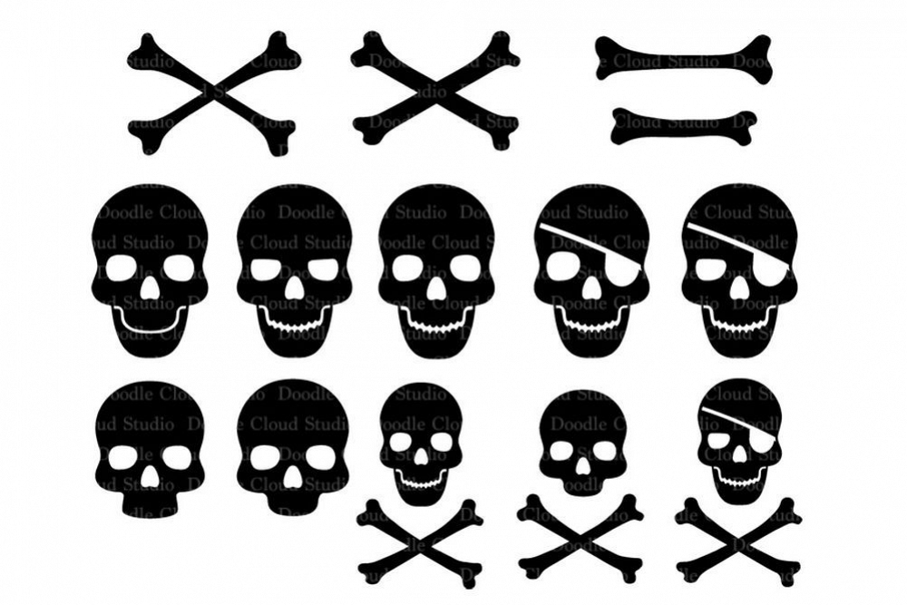 Skull and Cross Bones SVG files for | Design Bundles