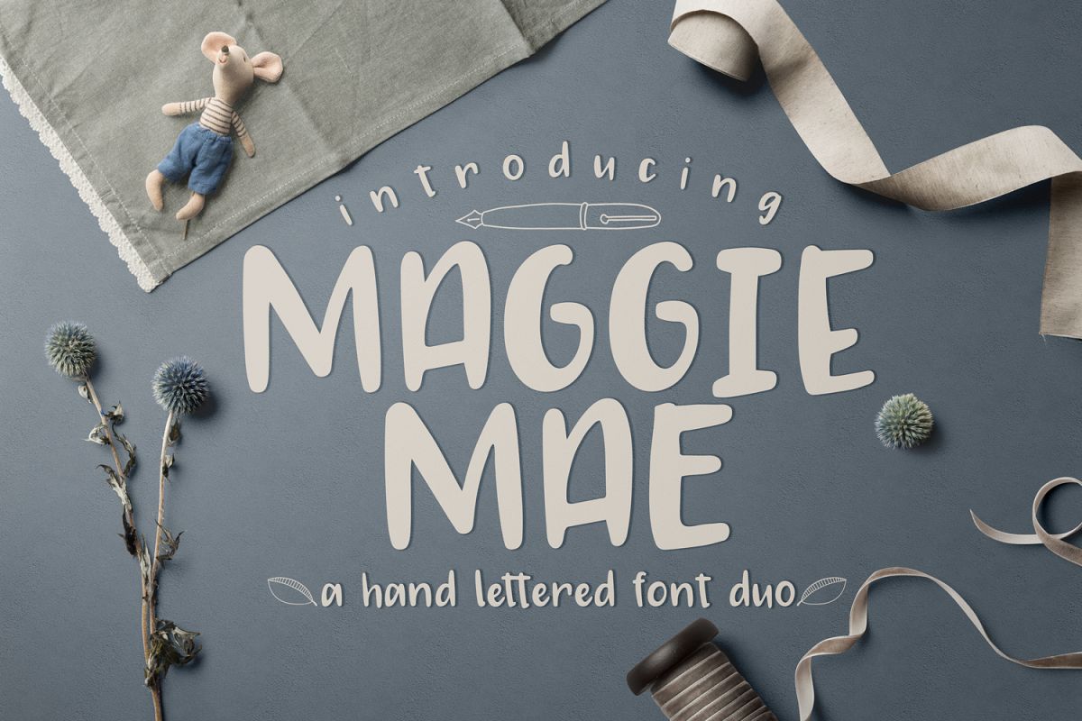 Maggie Mae Font Duo example image