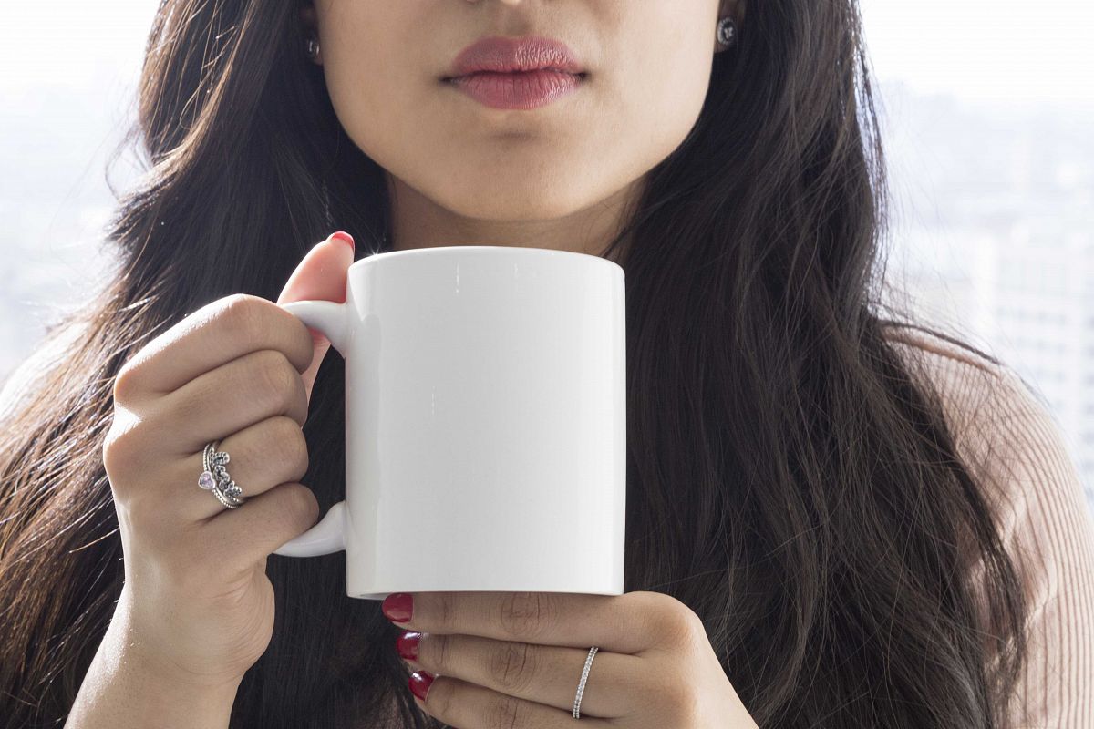 White mug mockup example image