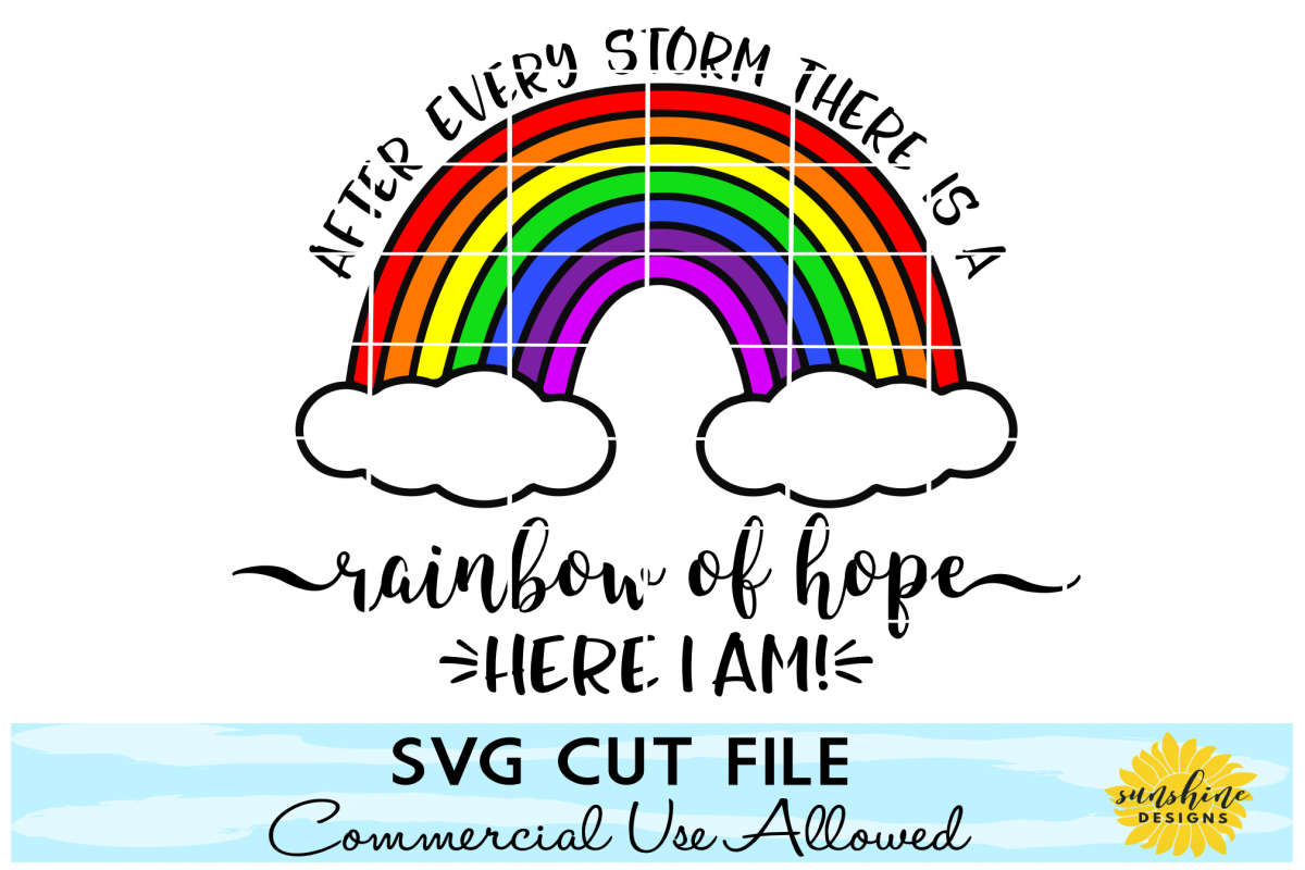 RAINBOW BABY SVG, AFTER EVERY STORM THE | Design Bundles