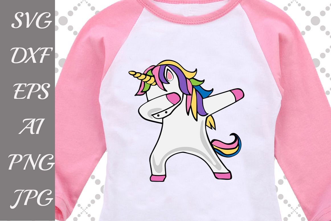 Download Dabbing Unicorn Svg by PrettyDesignStud | Design Bundles