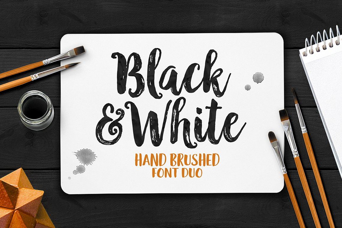 Black & White Font Duo example image