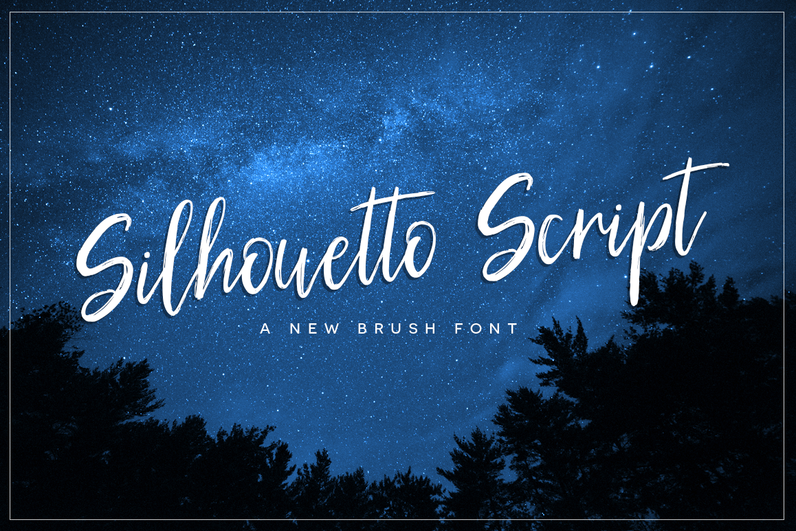 Silhouetto Script Font example image