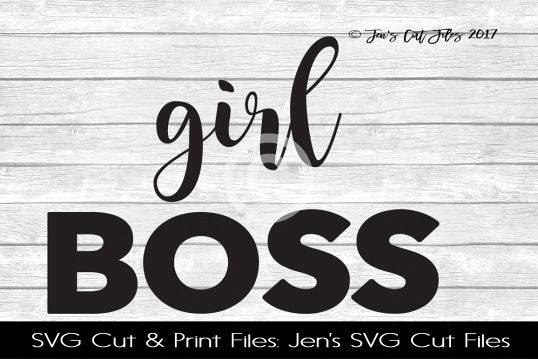 Girl Boss SVG Cut File example image