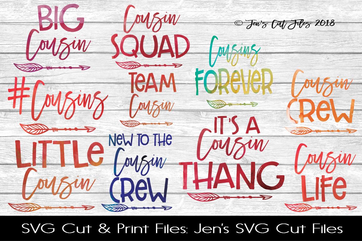 Cousins SVG Cut File BUNDLE example image