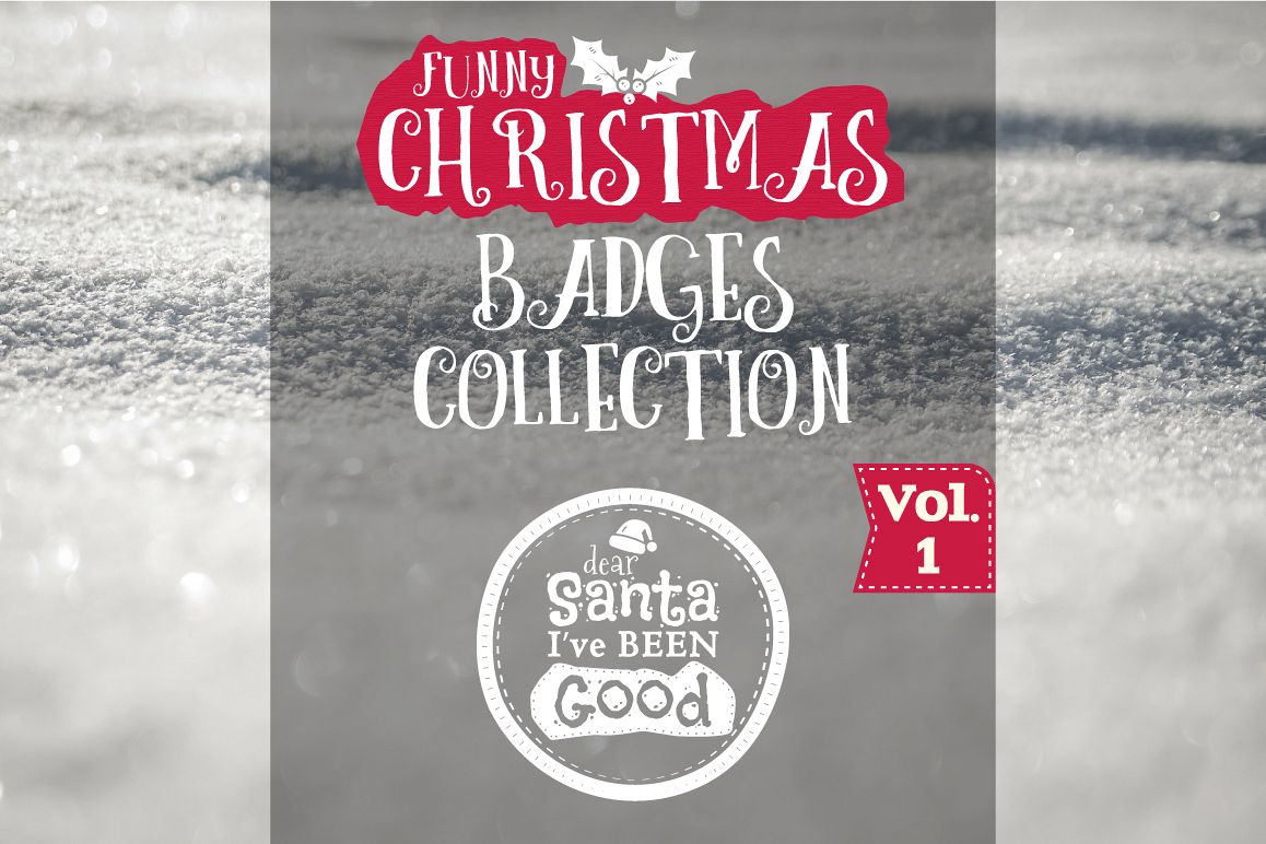 Funny Christmas Badges Collection example image