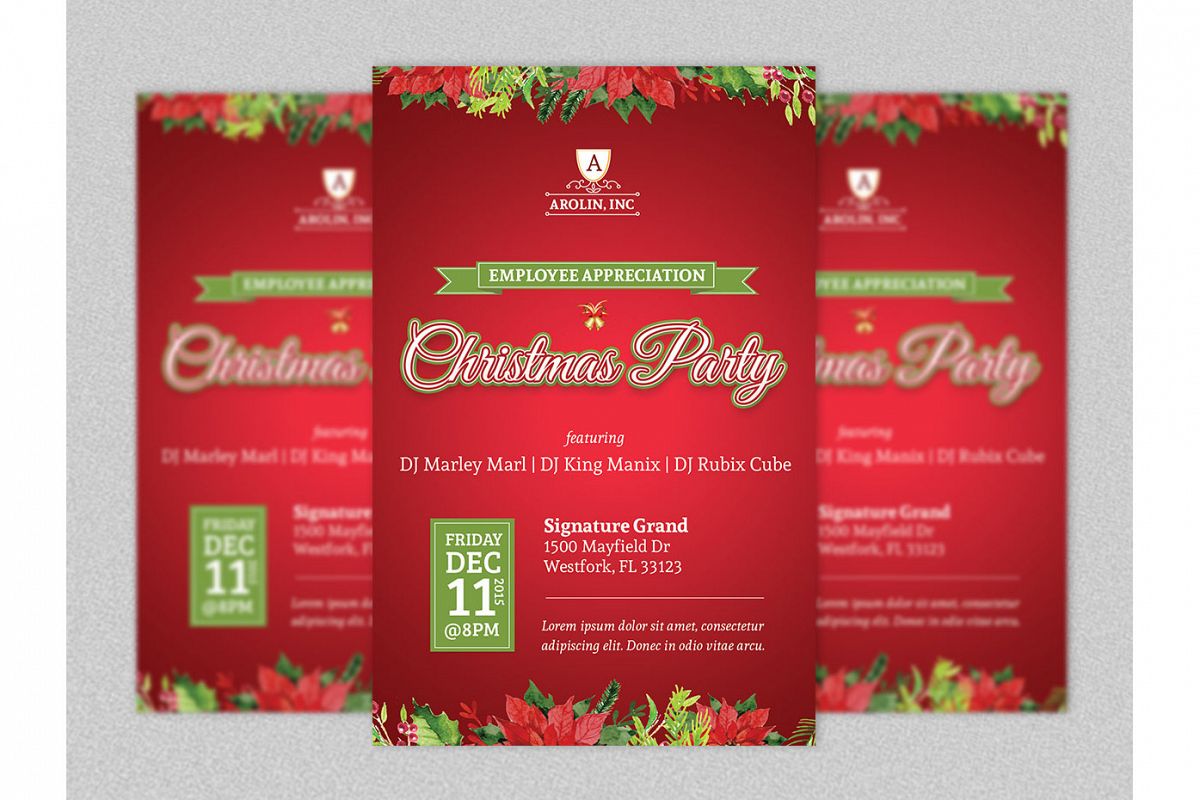 Christmas Party Flyer Template