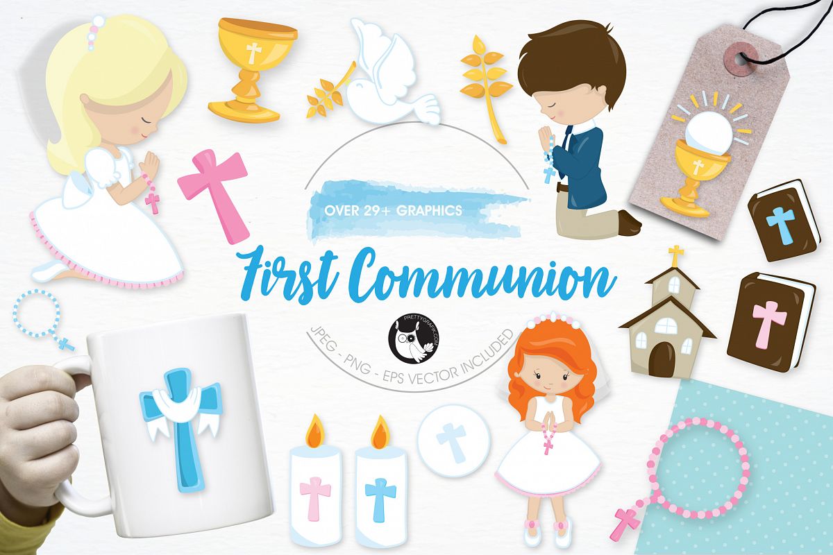 First Communion graphics and illustrations example image