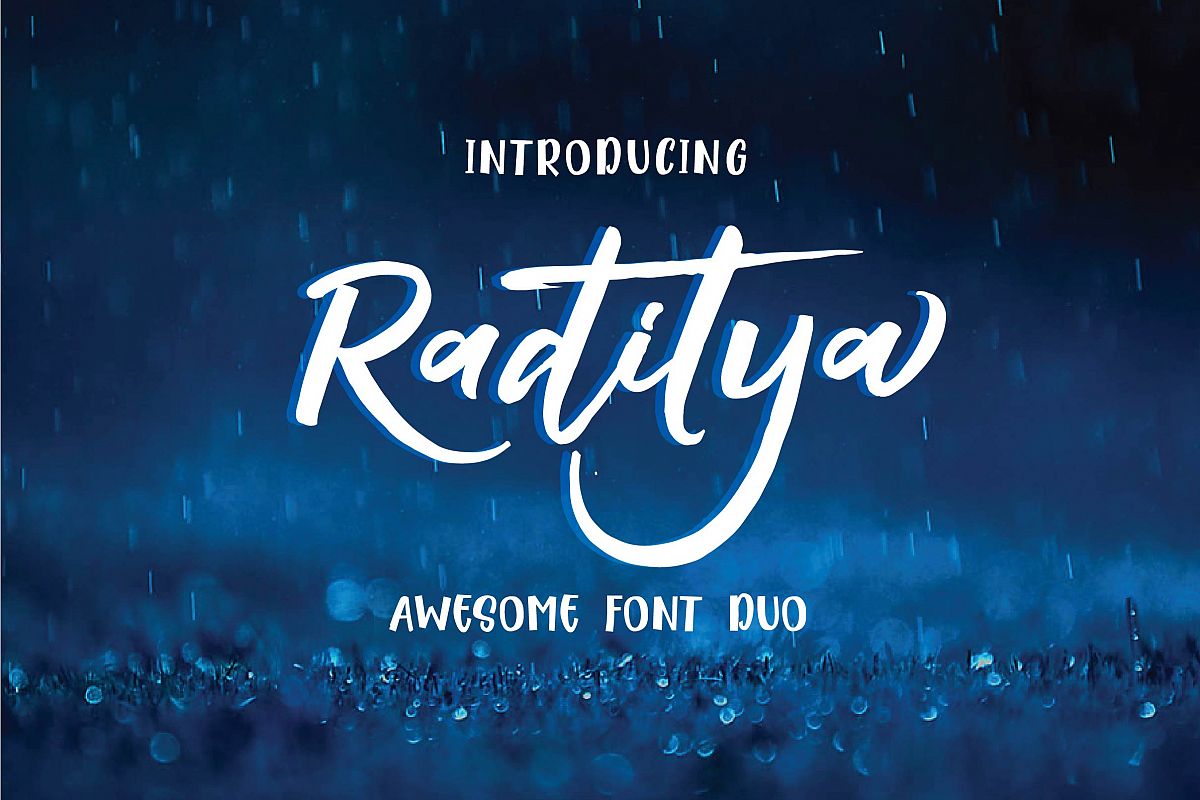 RADITYA Hand lettering example image