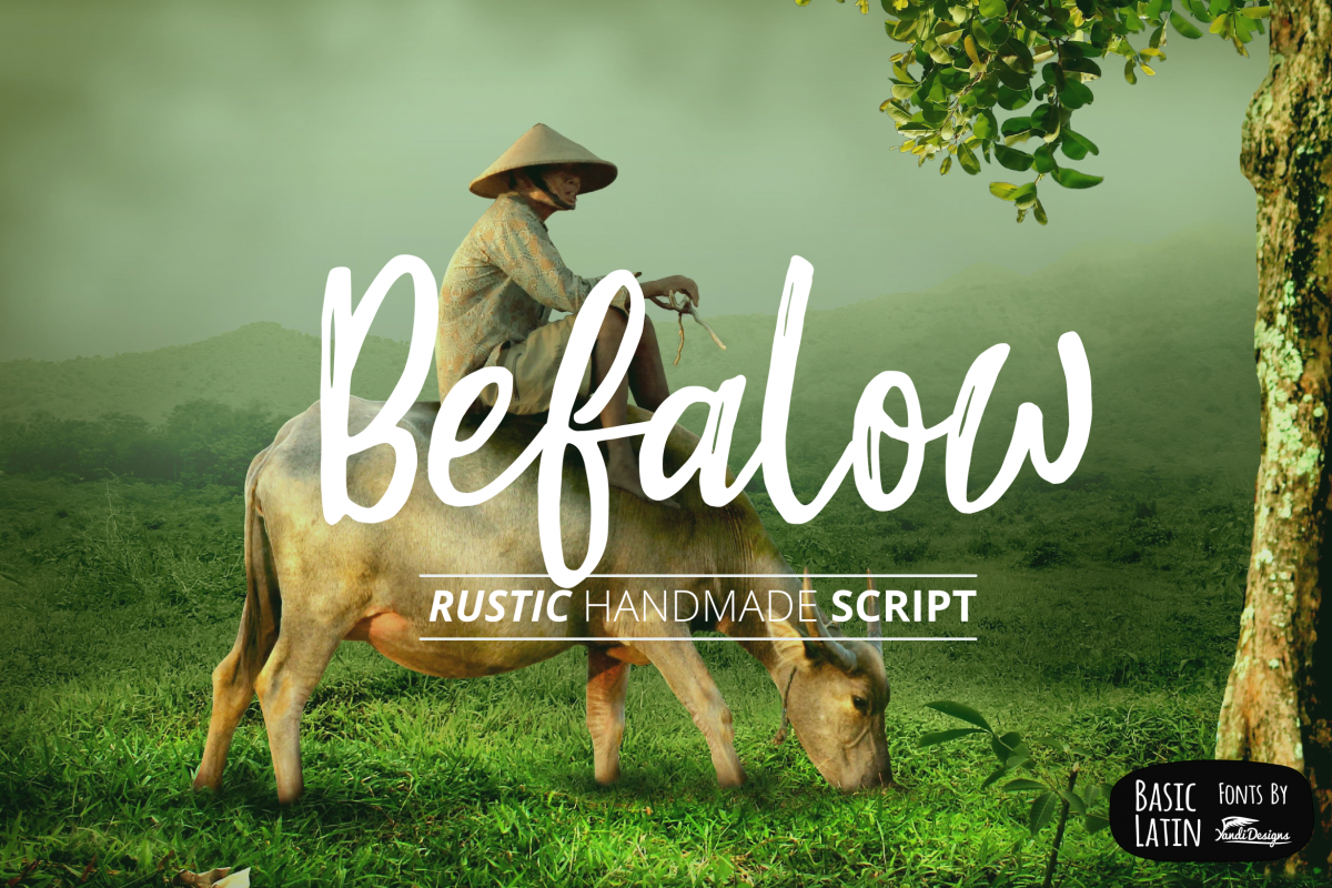 Befalow Rustic Font Example Image Befalow Rustic Font Example Image