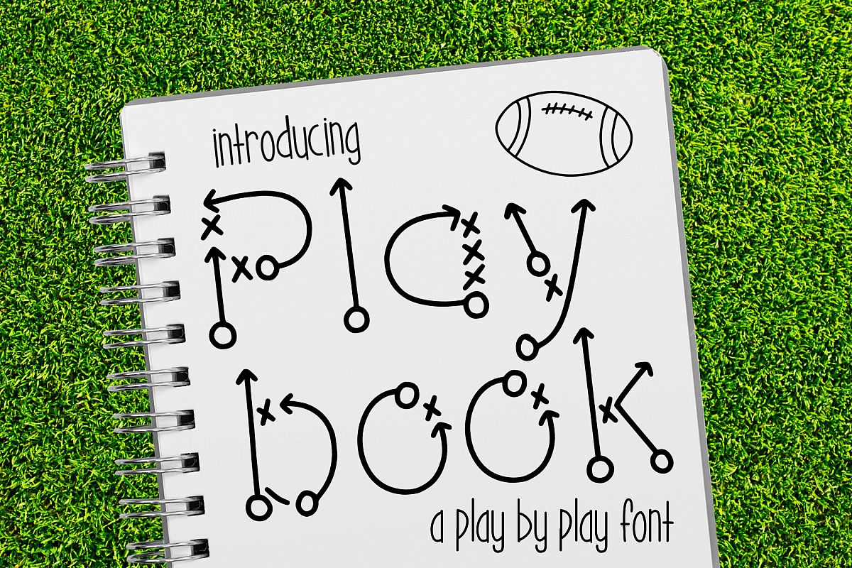 Play Book a Play by Play Font example image