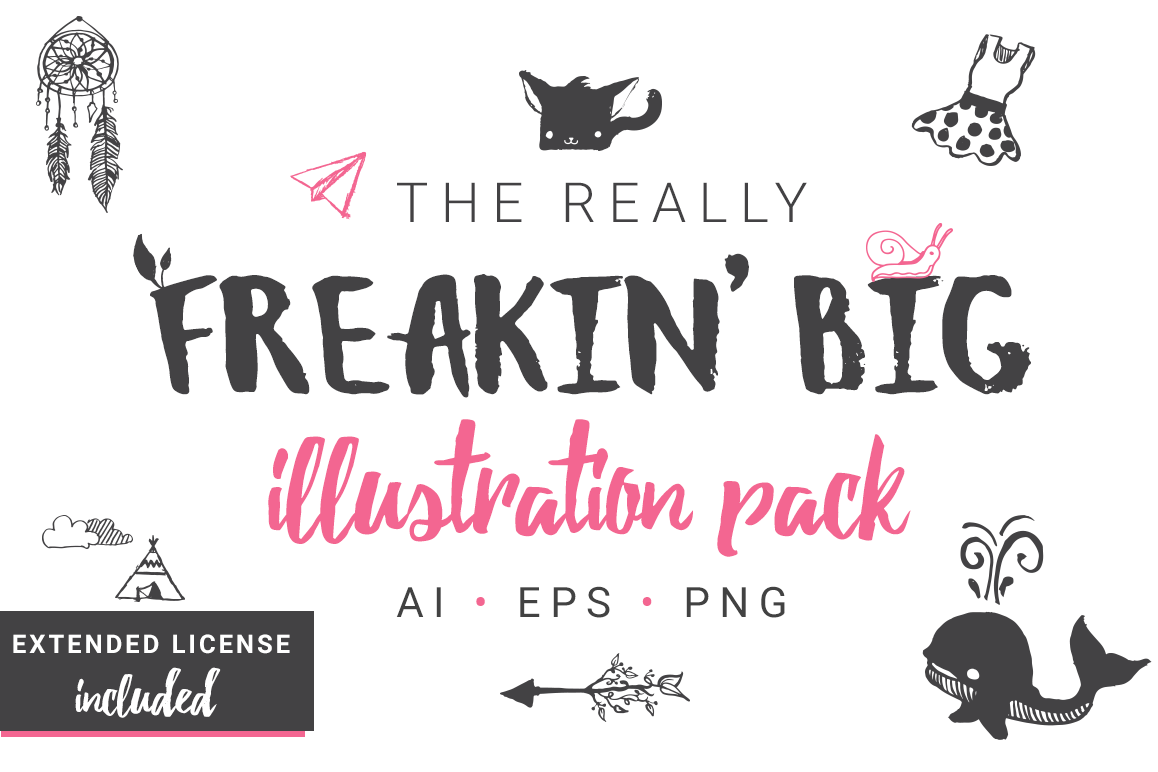 Really Freakin' Big Illustration Pack example image