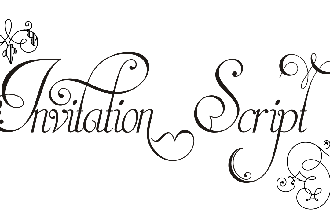 Invitation Script Pack (4 fonts) example image