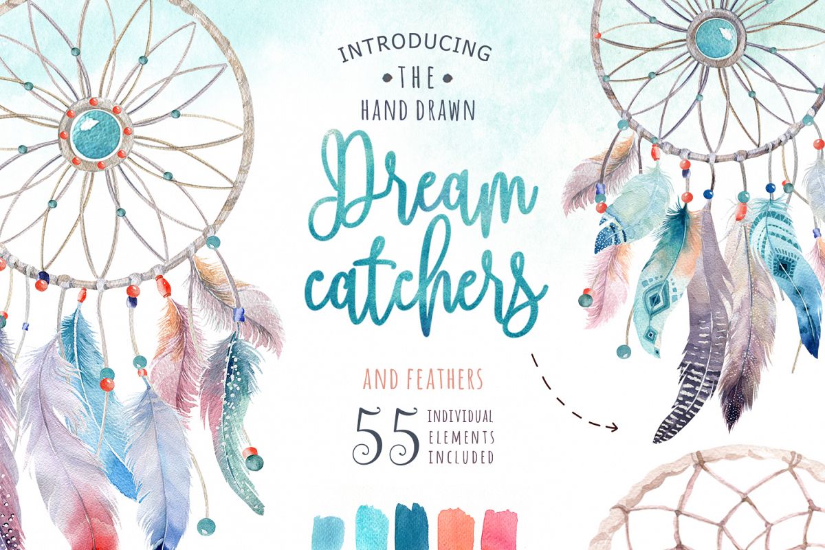30% off Watercolor dreamcatcher III example image