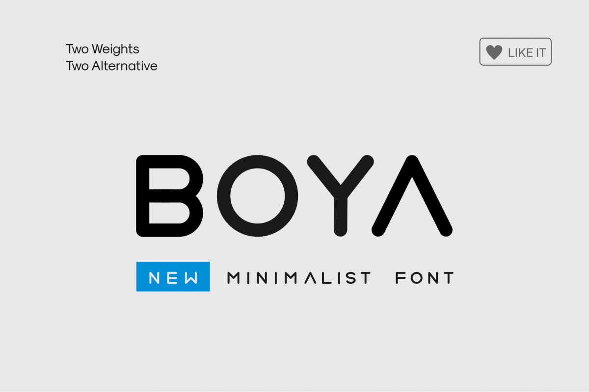 BOYA rounded  Font  by BangunStudio Font  Bundles