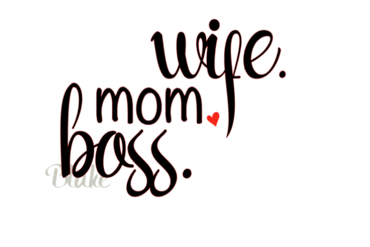 Download wife. mom. boss. svg Mother's day svg c | Design Bundles