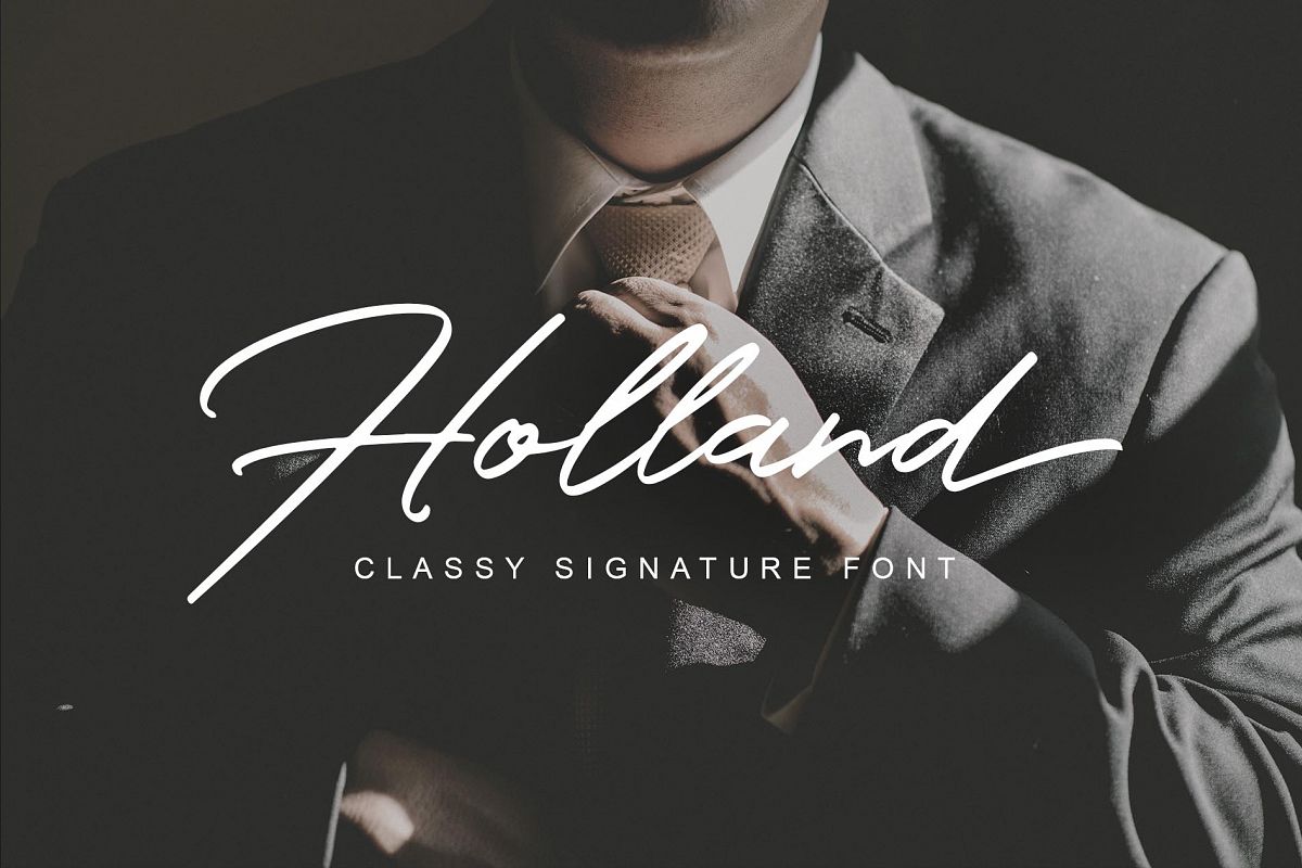 Holland Font example image